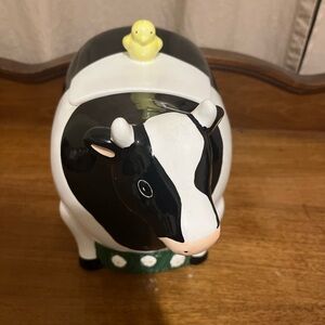 Retro Vintage Cow Cookie Jar